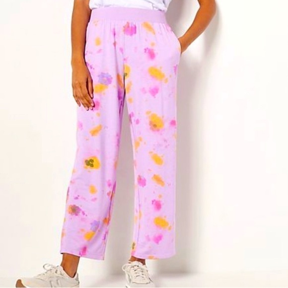 CANDACE Cameron Bure Malibu Lounge lilac pants, petite L. - Picture 1 of 5